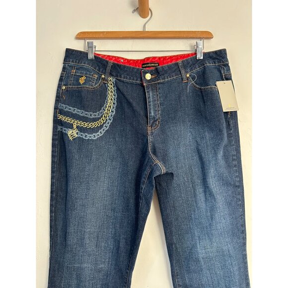 Rocawear Vintage Women's  Sz 20 Blue Flare Jeans - Picture 13 of 15